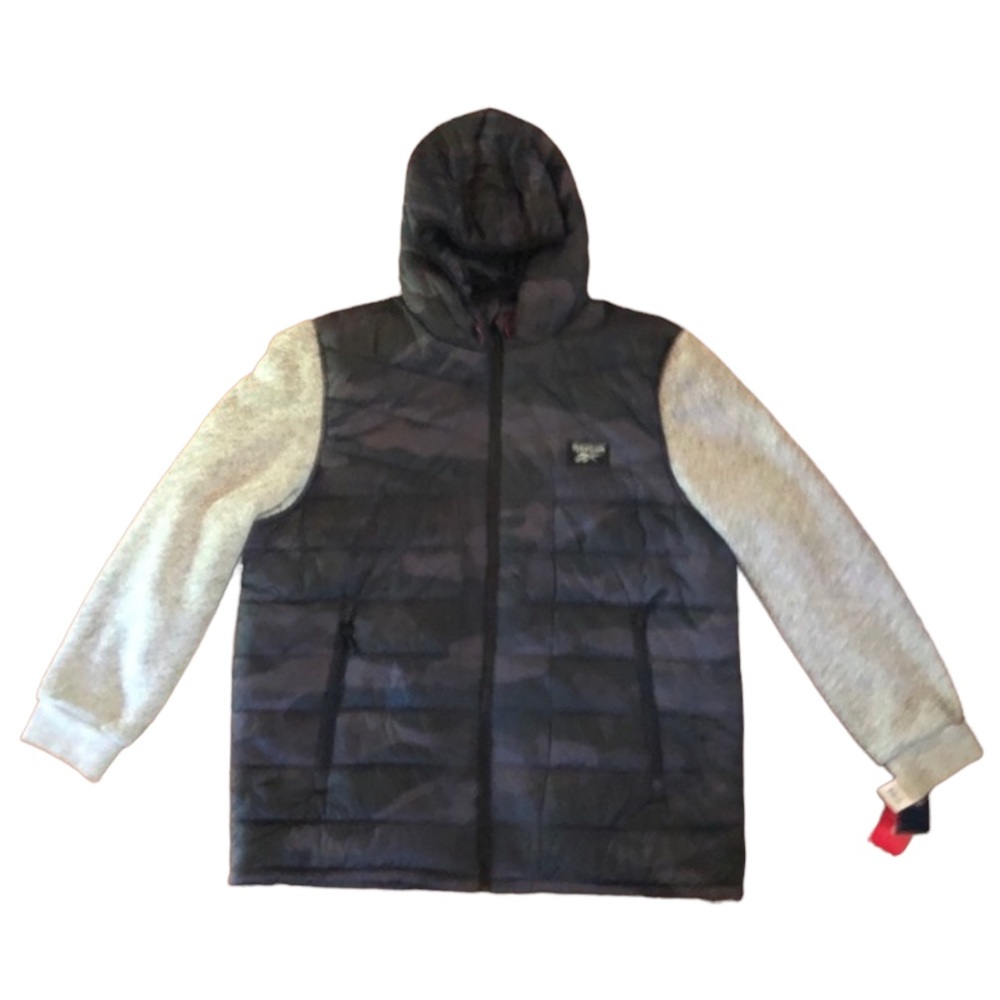 UEC Reebok Heather Camo Hooded Puffer Jacket